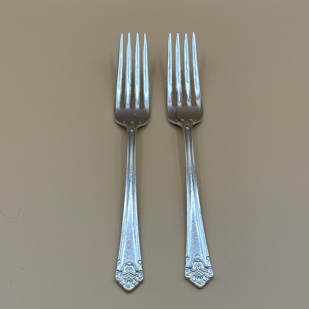 1847 Rogers Bros (IS) Her Majesty- Two Dinner Forks #1